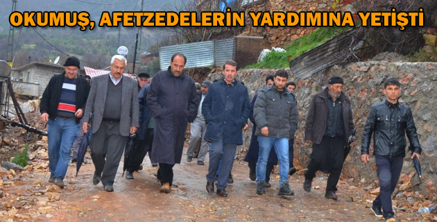 OKUMUŞ AFETZEDELERİN YARDIMINA YETİŞTİ